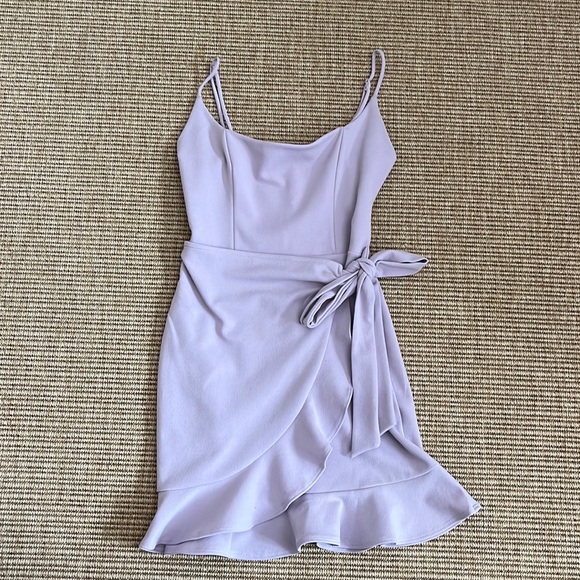 Lucy in the Sky Purple Wrap Dress - Picture 1 of 6